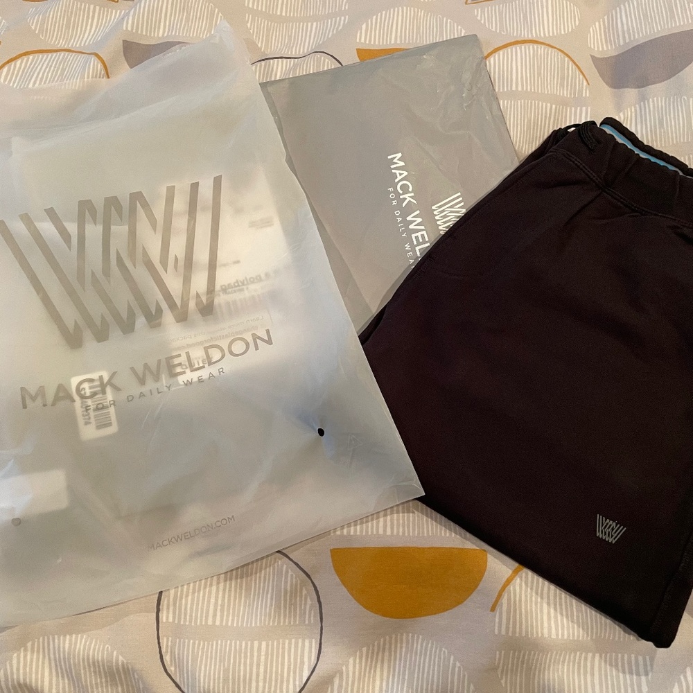 Mack Weldon Ace Sweatpant, True Black, Medium